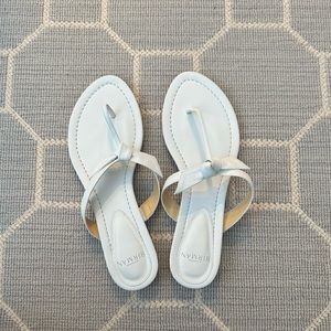 Alexandre Birman White leather slides